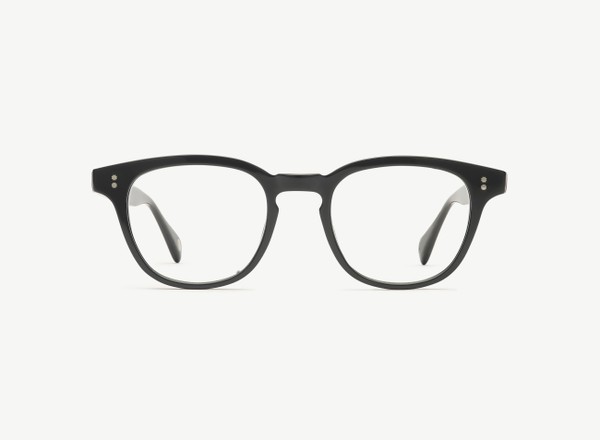 Front view of a pair of eyeglasses called the Believer in Black