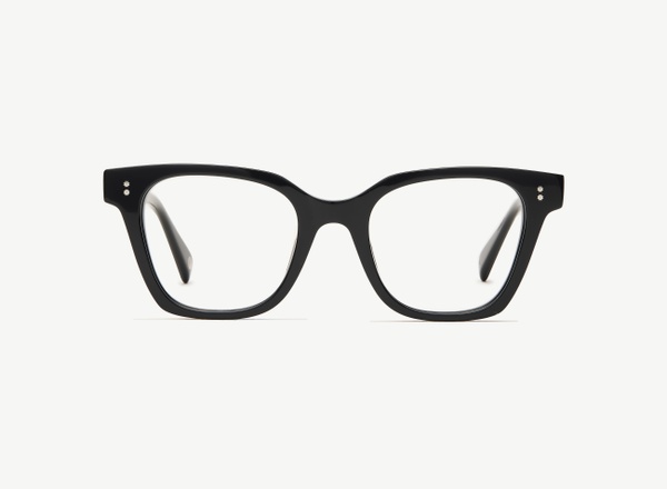 Front view of a pair of eyeglasses called the Lecturer in Black