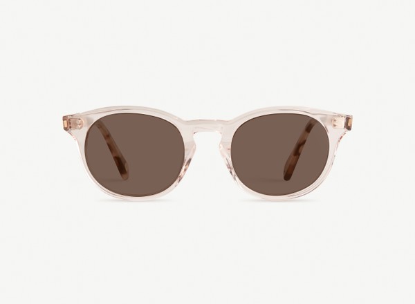 Front view of a pair of eyeglasses called the Artist in Rose