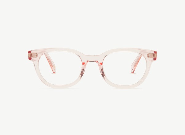 Front view of a pair of eyeglasses called the Epicure in Soda