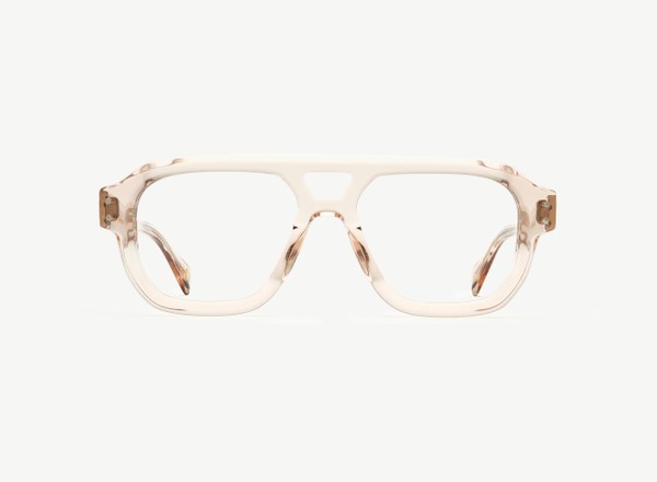 Front view of a pair of eyeglasses called the Admiral in Nude