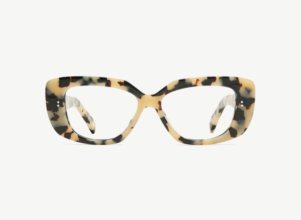 Front view of a pair of eyeglasses called the Actress in Diorite
