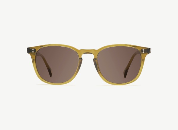 Front view of a pair of eyeglasses called the Pal in Olive