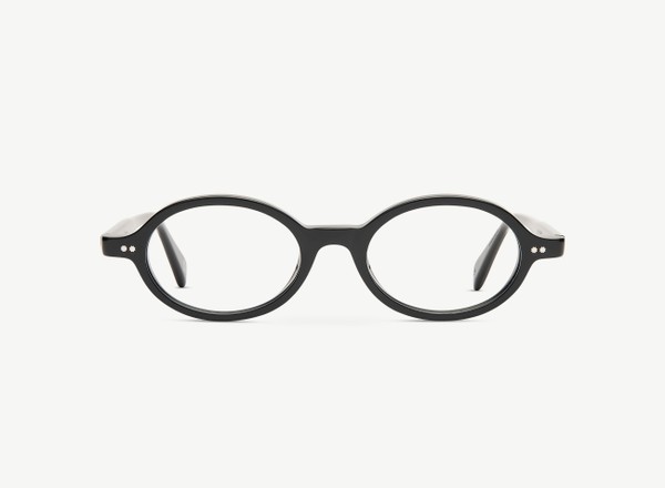 Front view of a pair of eyeglasses called the Archivist in Black