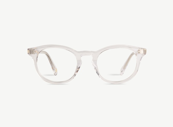 Front view of a pair of eyeglasses called the Artist in Crystal