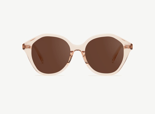 Front view of a pair of eyeglasses called the Angel in Nude