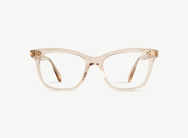 Front view of a pair of eyeglasses called the Model in Nude