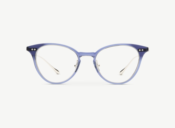Front view of a pair of eyeglasses called the Melodist in Midnight
