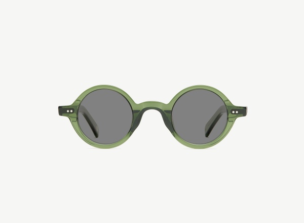 Front view of a pair of eyeglasses called the Poet in Jade