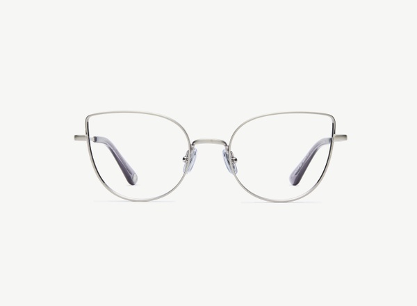 Front view of a pair of eyeglasses called the Charm in Gunmetal