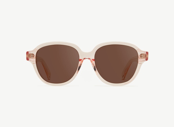 Front view of a pair of eyeglasses called the Altruist in Soda