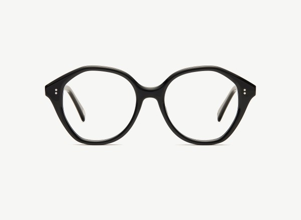 Front view of a pair of eyeglasses called the Angel in Black