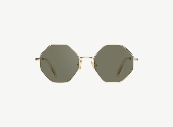 Front view of a pair of eyeglasses called the Utopian in Gold
