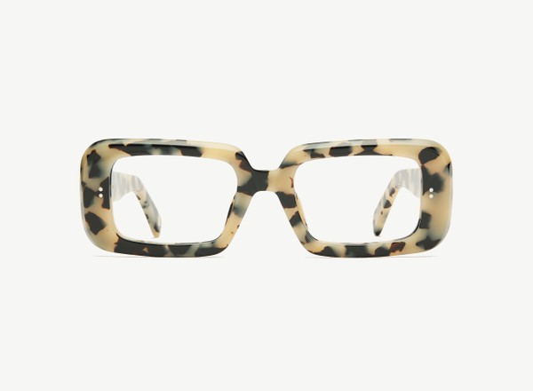 Front view of a pair of eyeglasses called the Boss in Diorite