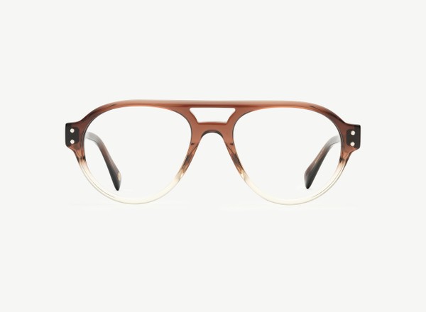 Front view of a pair of eyeglasses called the Sailor in Coconut