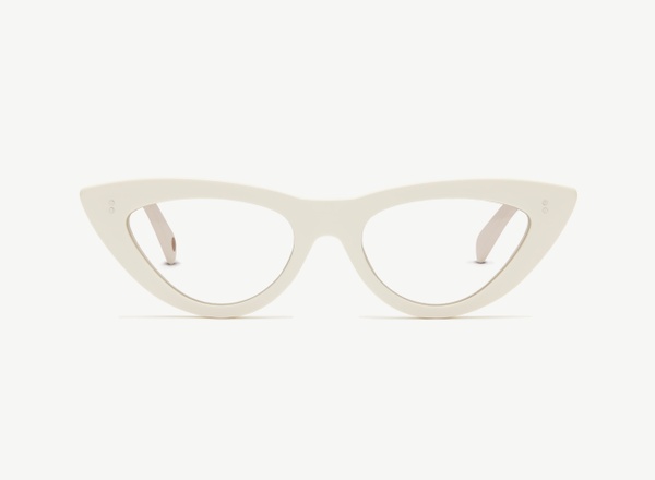 Front view of a pair of eyeglasses called the Beauty in Pearl