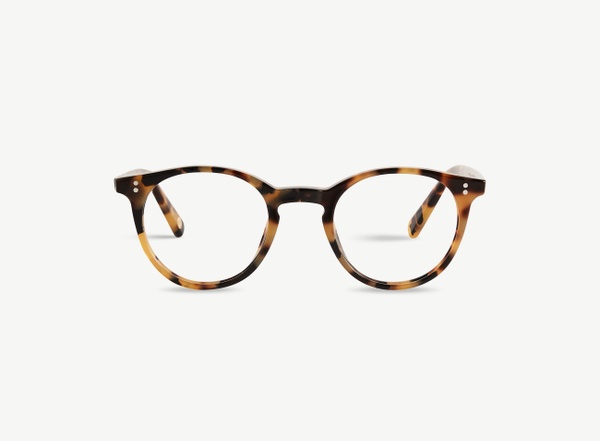 Front view of a pair of eyeglasses called the Traveller in Camo