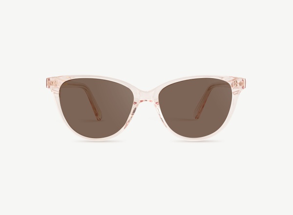 Front view of a pair of eyeglasses called the Cutie in Soda