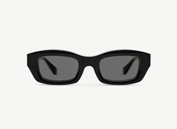 Front view of a pair of eyeglasses called the Enzo in Black