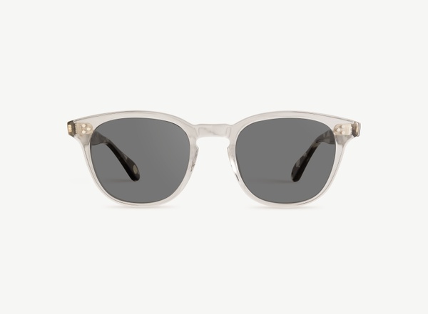 Front view of a pair of eyeglasses called the Believer in Frost