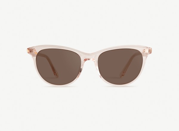 Front view of a pair of eyeglasses called the Ballerina in Soda
