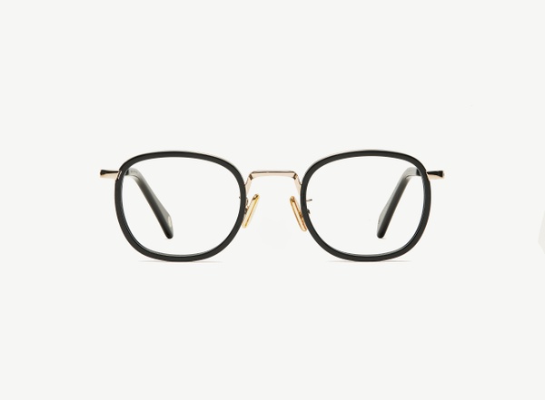 Front view of a pair of eyeglasses called the Diplomat in Black