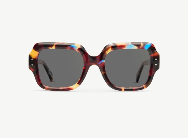 Front view of a pair of eyeglasses called the Provocateur in Skye