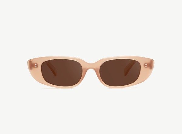Front view of a pair of eyeglasses called the Darling in Hazelnut