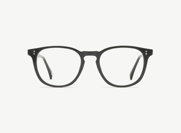 Front view of a pair of eyeglasses called the Pal in Black