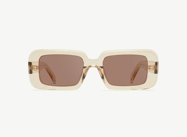 Front view of a pair of eyeglasses called the Boss in Nude