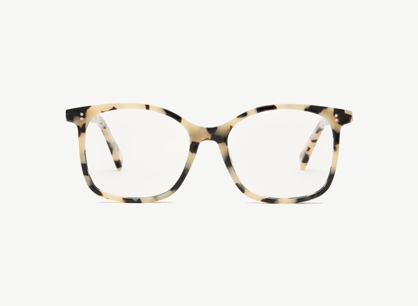 Front view of a pair of eyeglasses called the Saviour in Diorite