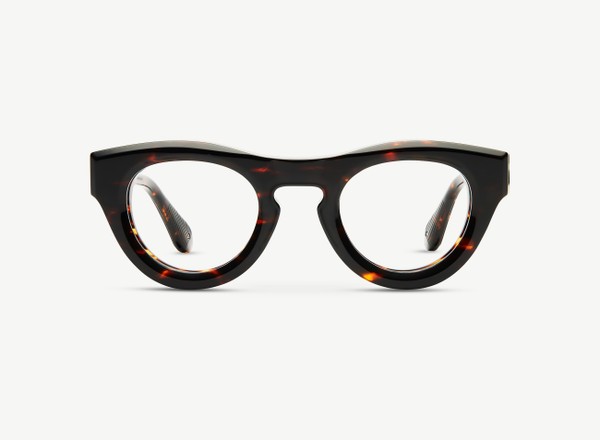 Front view of a pair of eyeglasses called the Nino in Casablanca