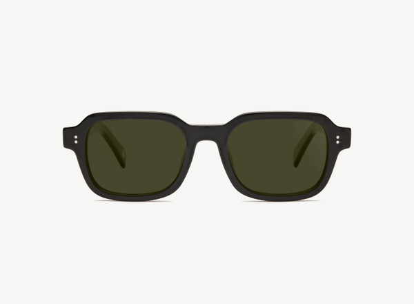 Front view of a pair of eyeglasses called the Prophet in Black