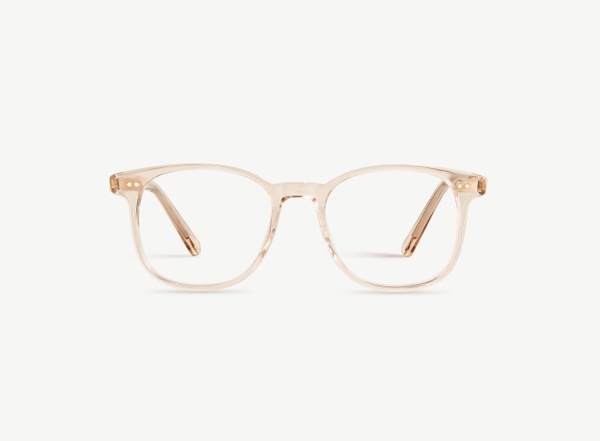 Front view of a pair of eyeglasses called the Wonder in Nude