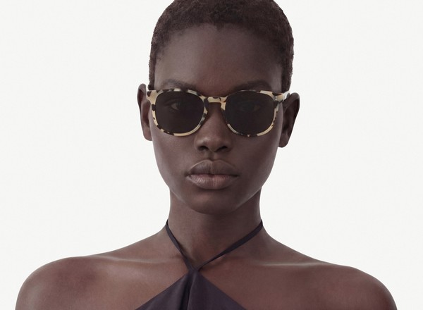 Front view of a pair of eyeglasses called the Superhero in Diorite