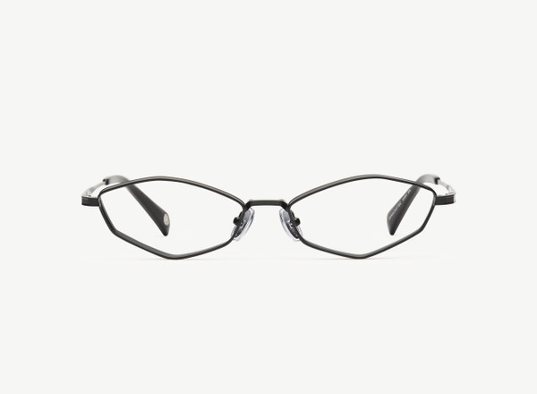 Front view of a pair of eyeglasses called the Duchess in Zirconium