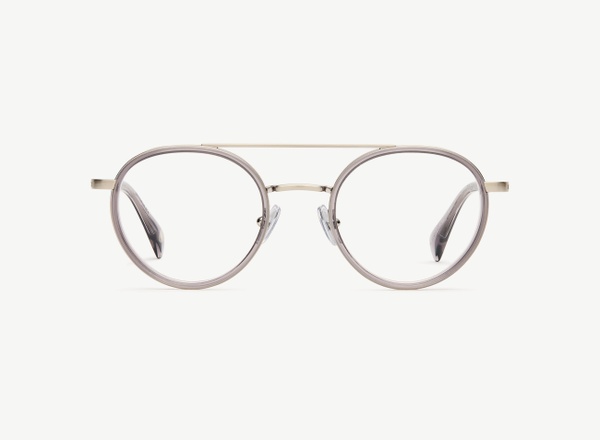 Front view of a pair of eyeglasses called the Prospect in Shadow