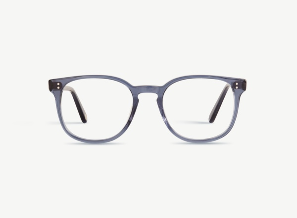 Front view of a pair of eyeglasses called the Superhero in Midnight