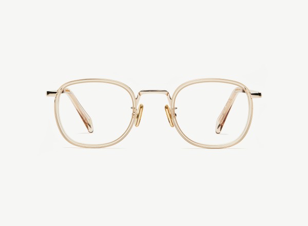 Front view of a pair of eyeglasses called the Diplomat in Nude