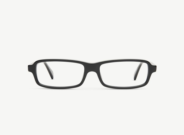 Front view of a pair of eyeglasses called the Blade in Black
