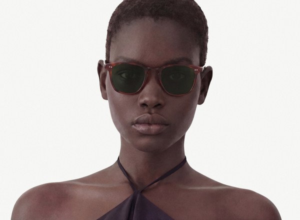 Front view of a pair of eyeglasses called the Architect in Havana