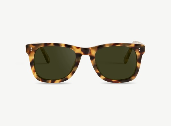 Front view of a pair of eyeglasses called the Mentor in Turtle