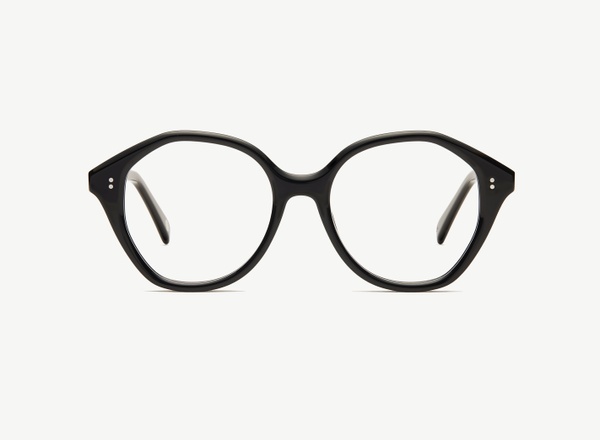 Front view of a pair of eyeglasses called the Angel in Black