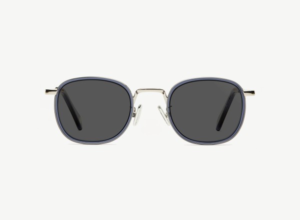 Front view of a pair of eyeglasses called the Diplomat in Midnight