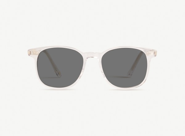 Front view of a pair of eyeglasses called the Wonder in Crystal