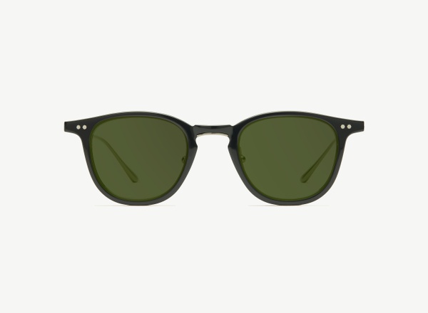 Front view of a pair of eyeglasses called the Critic in Black