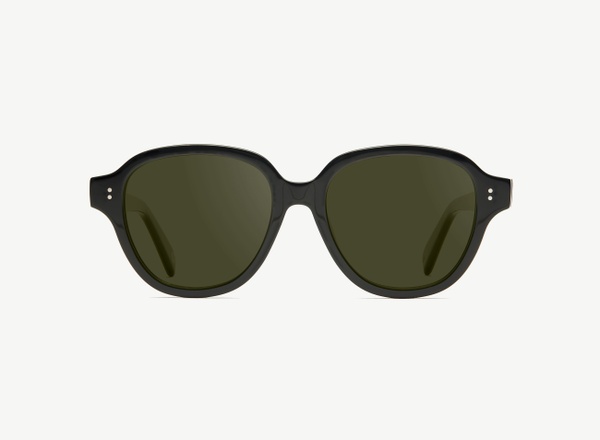 Front view of a pair of eyeglasses called the Altruist in Black