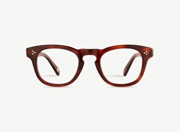 Front view of a pair of eyeglasses called the Diva in Havana