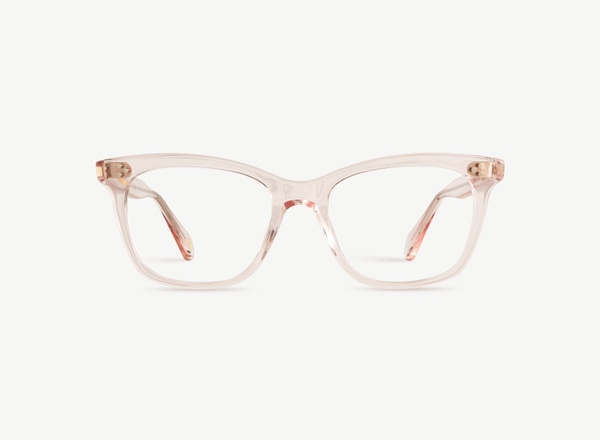 Front view of a pair of eyeglasses called the Model in Soda
