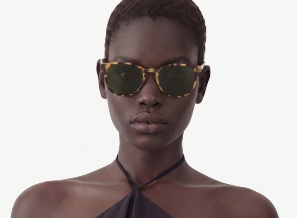 Front view of a pair of eyeglasses called the Superhero in Turtle